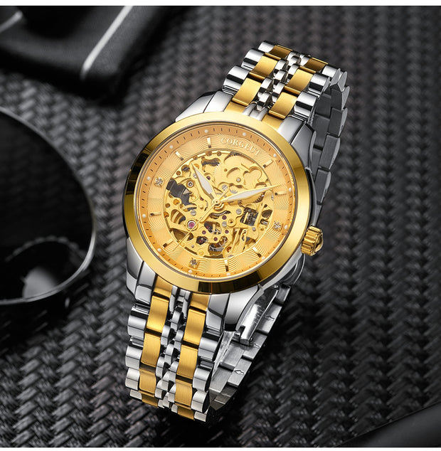 Hollow-out Full-automatic Mechanical Men's Business Casual Watch