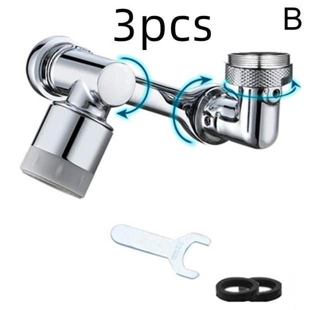 Universal 1080 Swivel Faucet Aerator Multifunction Faucet Extender Universal Swivel Splash Resistant Shower - Xanfro