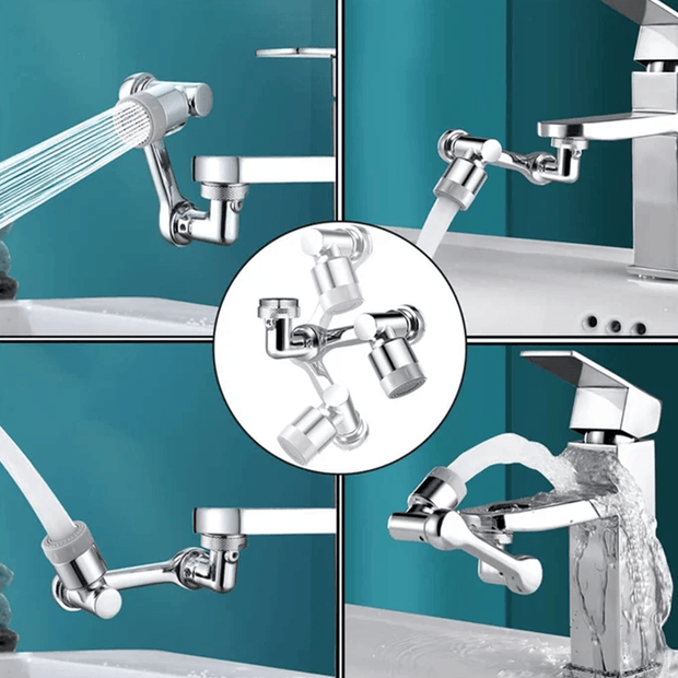 Universal 1080 Swivel Faucet Aerator Multifunction Faucet Extender Universal Swivel Splash Resistant Shower - Xanfro