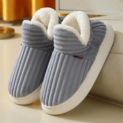 Full Heel Wrap Cotton Shoes Fleece Lined Platform - Xanfro