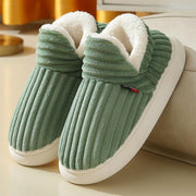 Full Heel Wrap Cotton Shoes Fleece Lined Platform - Xanfro