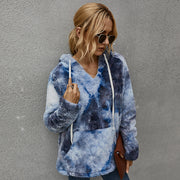 Women's Winter New Products Fashion Tie-Dye Hooded Thick Sweater Women - Xanfro