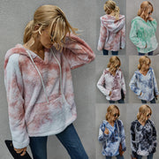 Women's Winter New Products Fashion Tie-Dye Hooded Thick Sweater Women - Xanfro