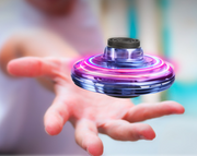 Mini Fingertip Gyro Interaktives Dekompressionsspielzeug Drohne LED UFO Typ Fliegender Hubschrauber Spinner Spielzeug Kinder