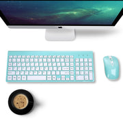 fashion wireless keyboard mouse set 2.4G thin desktop laptop accessories - Xanfro