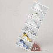 No Installation Flip Plastic Foldable Transparent Shoe Box - Xanfro