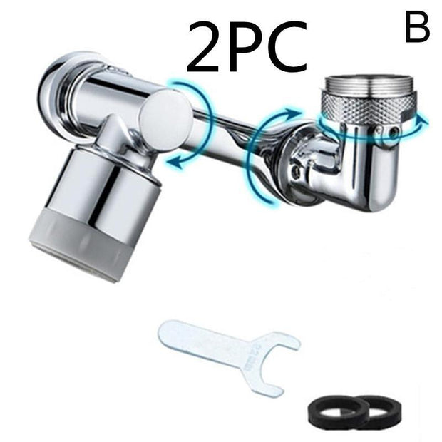 Universal 1080 Swivel Faucet Aerator Multifunction Faucet Extender Universal Swivel Splash Resistant Shower - Xanfro