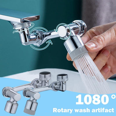 Universal 1080 Swivel Faucet Aerator Multifunction Faucet Extender Universal Swivel Splash Resistant Shower - Xanfro