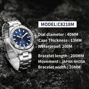 Men's Business Luminous Automatic Mechanical Watch