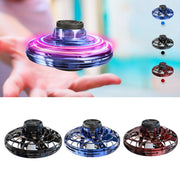 Mini jouet de décompression interactif gyroscopique du bout des doigts, Drone LED Type OVNI, hélicoptère volant, jouet Spinner pour enfants