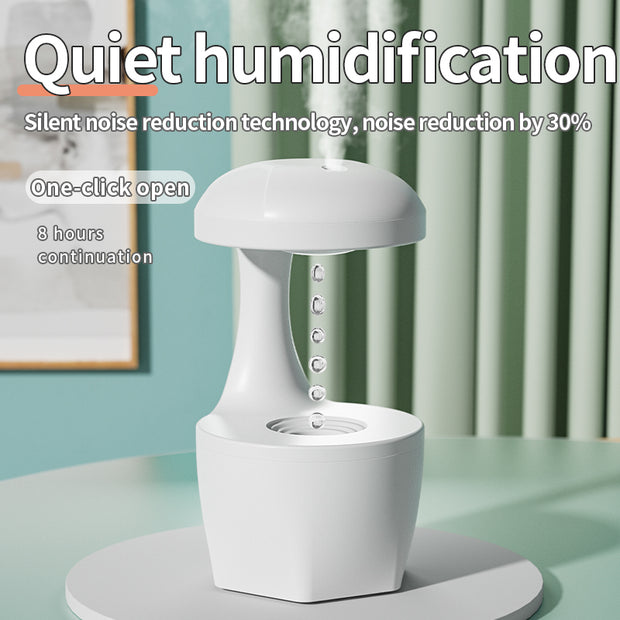 New Arrival Portable 800ml H2o Anti Gravity Usb Air Water Droplet Cool Mist Smooth Sailing Aromatherapy Humidifier For Bedroom - Xanfro