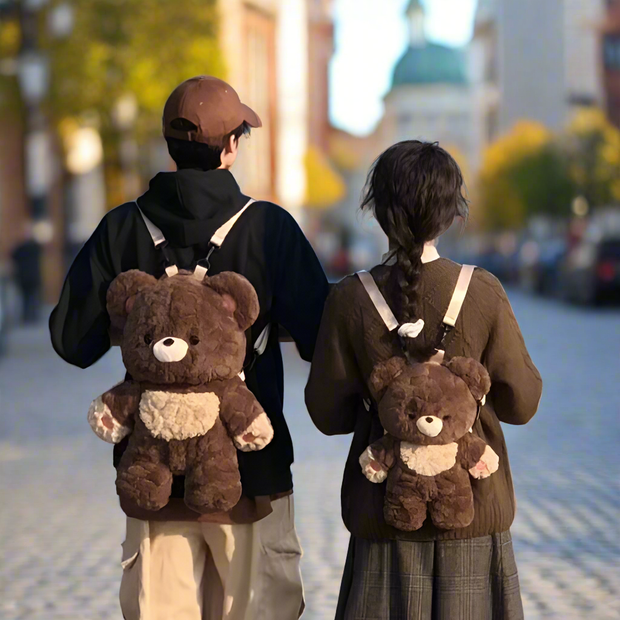 Love Bear Cute Plush Bag Backpack