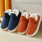 Full Heel Wrap Cotton Shoes Fleece Lined Platform - Xanfro