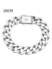 S925 Sterling Silver 13mm Thick Cuban Bracelet